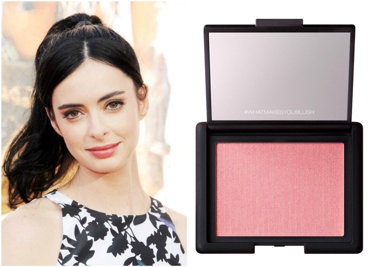Broskyňa svetlo modrej farby Krysten Ritter