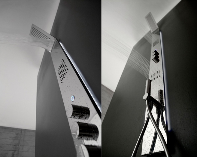 Stĺpec wellness sprchovej oceľovej funkcie vodopádová dažďová sprcha