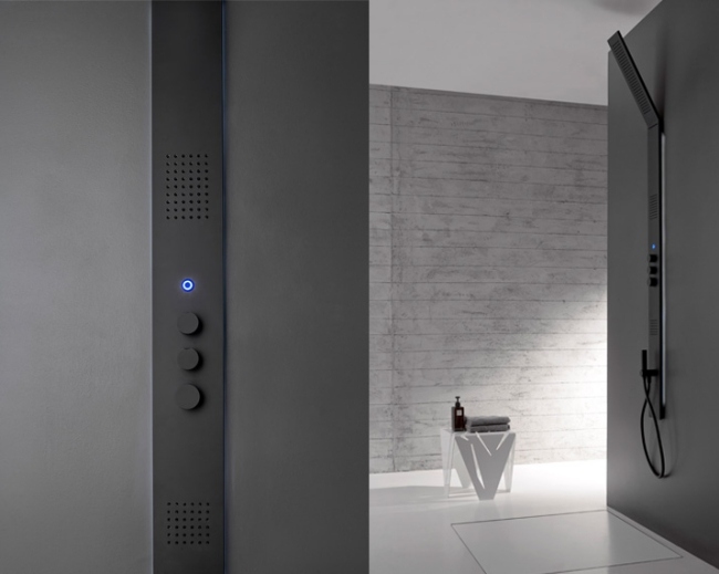 Multifunkčný dizajn, moderný sprchový panel, integrovaná dažďová sprcha z nehrdzavejúcej ocele