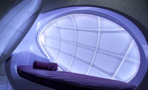Wellness kokon vodných postelí - fialový Wellness nábytok - kokon vodných postelí - fialový
