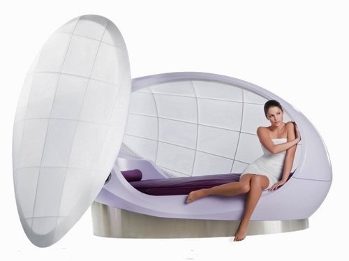 Wellness - relaxácia v kokóne vodných postelí Wellness nábytok - relaxácia v kukle vodných postelí