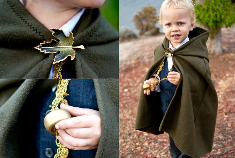 Jednoduchý karnevalový kostým hobit so zodpovedajúcim príslušenstvom