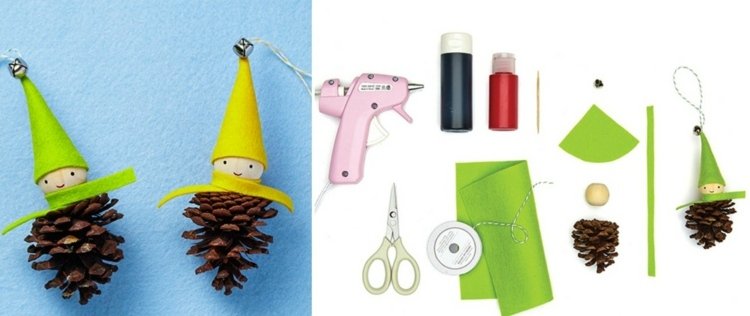 Imp drotár ľahko stimulujúci-vianočný stromček-dekorácie-horúca lepiaca pištoľ