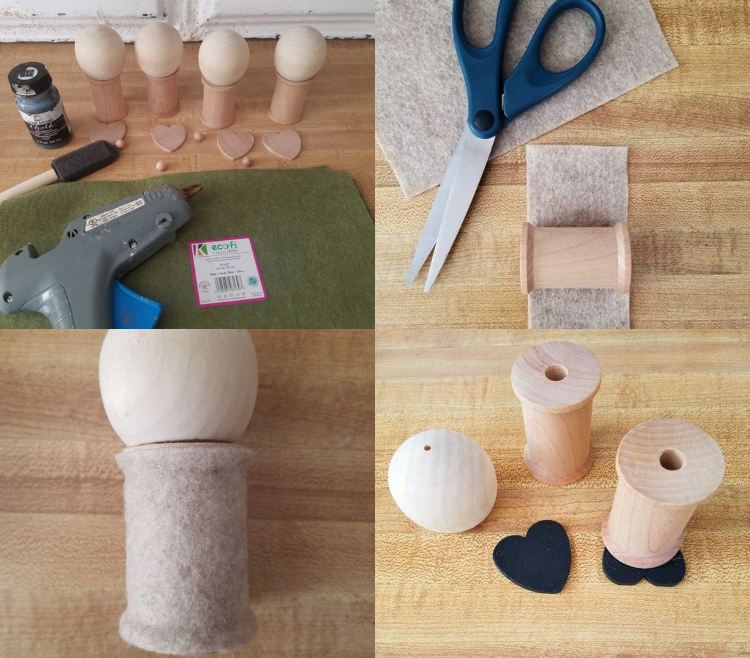 Drevené pixie robia pokyny krok za krokom