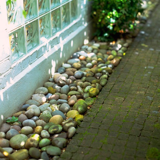 Návrhy na dizajn predného dvora flusssteine ​​beach ambiente