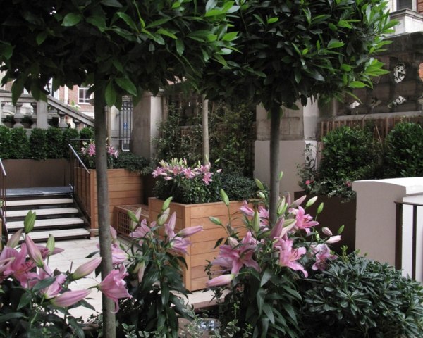 malý záhradný kvetináč