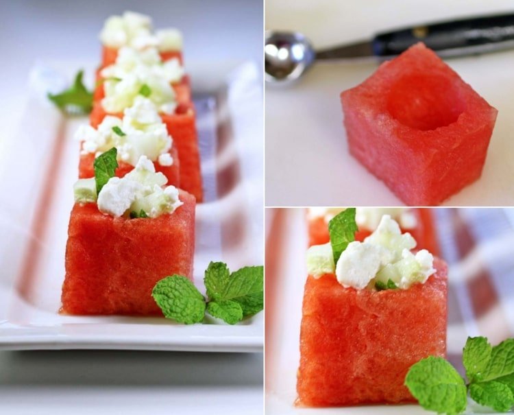 Podávanie melónovej bruschetty - recept a pokyny