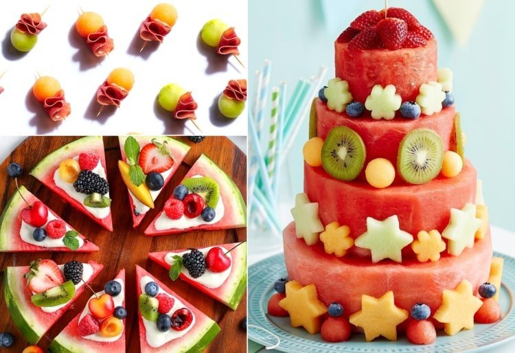 Podávanie melónu - nápady a recepty na večierky