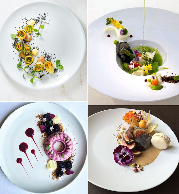 Usporiadajte tanier z byliniek z jedlých kvetov