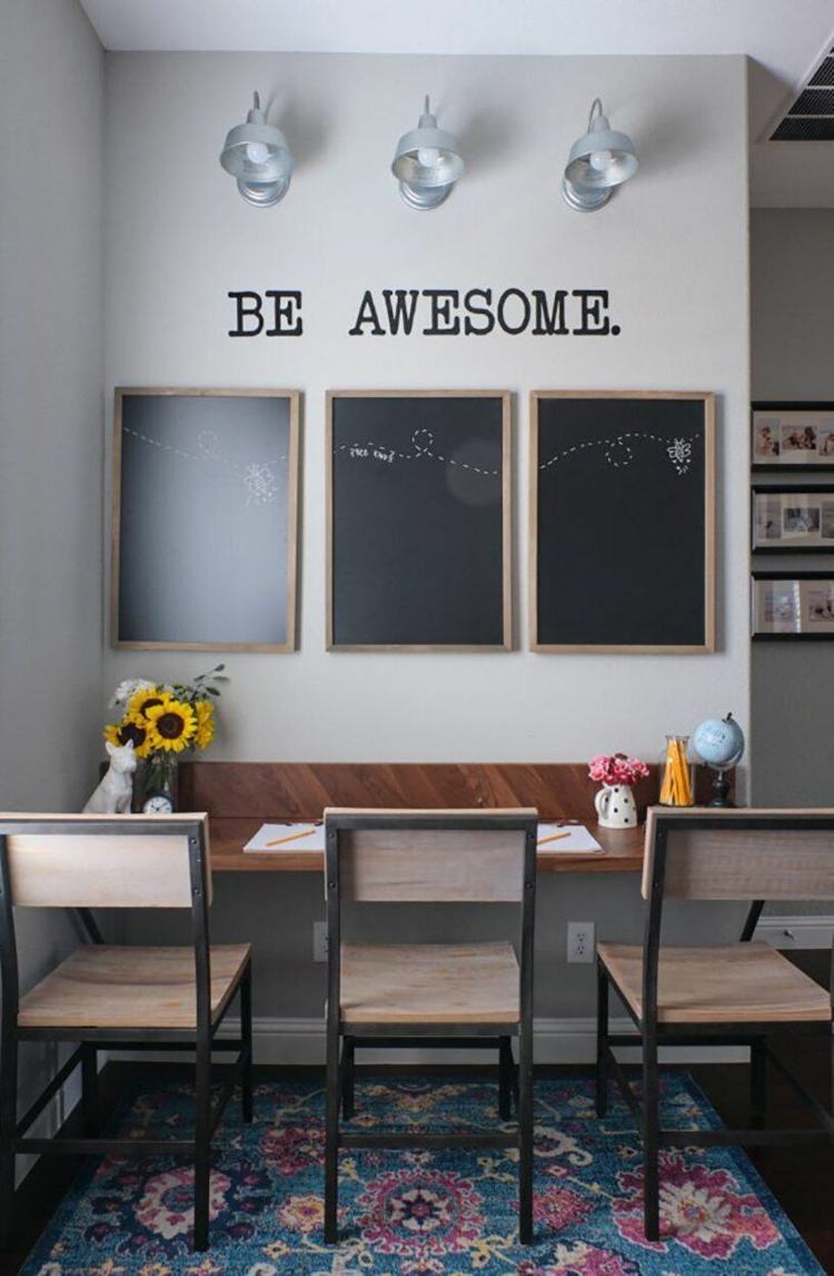 Zriaďte triedu pre deti s bridlicami na stene