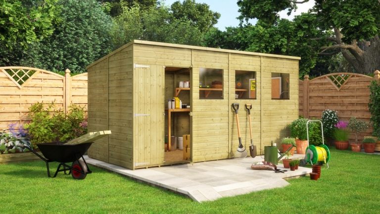 Vytvorte mŕtvy kút v záhrade s prístreškom