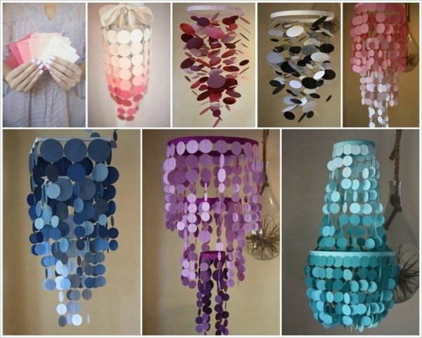 Vyrobte si svoj vlastný luster-korunkový-luster -z-papiera-kruhov-sami