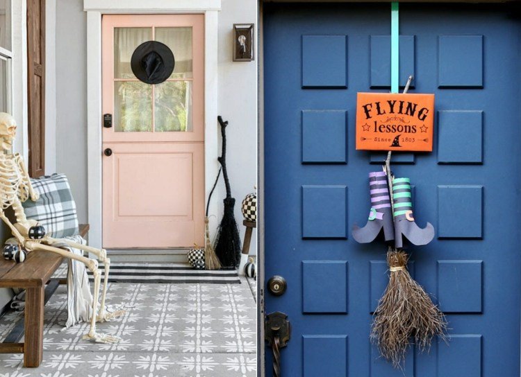 Čierna metla na stenu a ako alternatíva k dvernému vencu