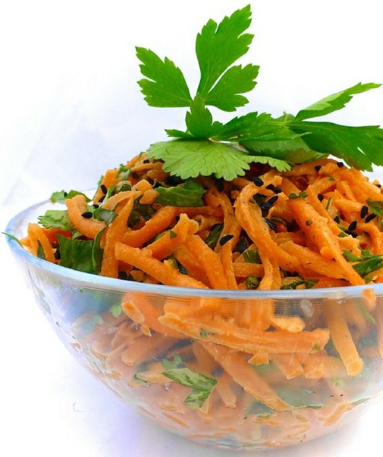 korenie garam mix šalát mrkva dressing jogurt koriander