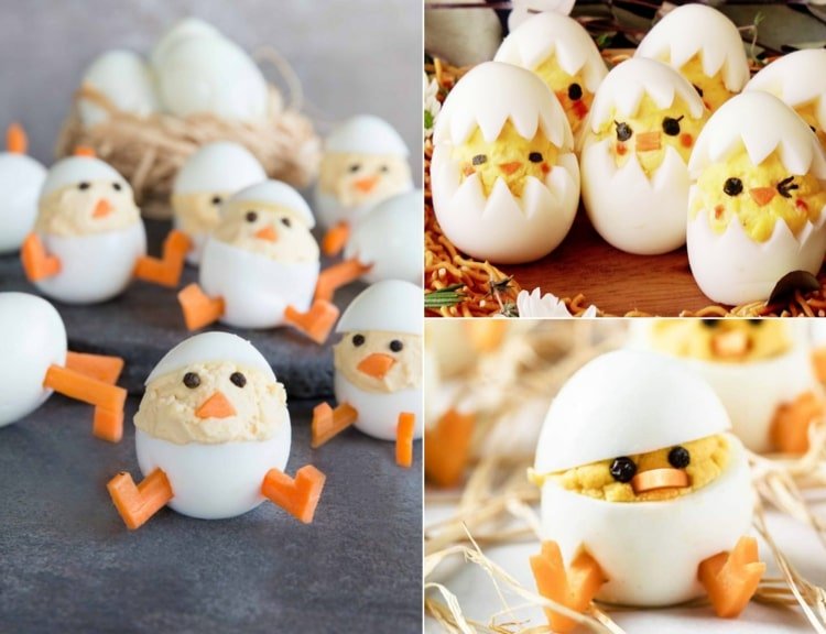 Násadové mláďatá sami vyrábajú z vajec uvarených na tvrdo