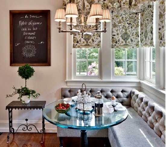 klasické rohové lavice kuchynské závesy