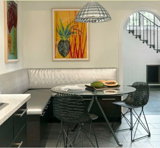 útulná moderná rohová lavica skupina strieborného čalúnenia