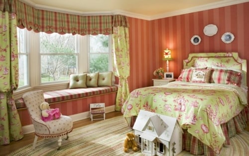 zeleno-hnedá detská izba zaujímavý dizajn zelenohnedý domček pre bábiky