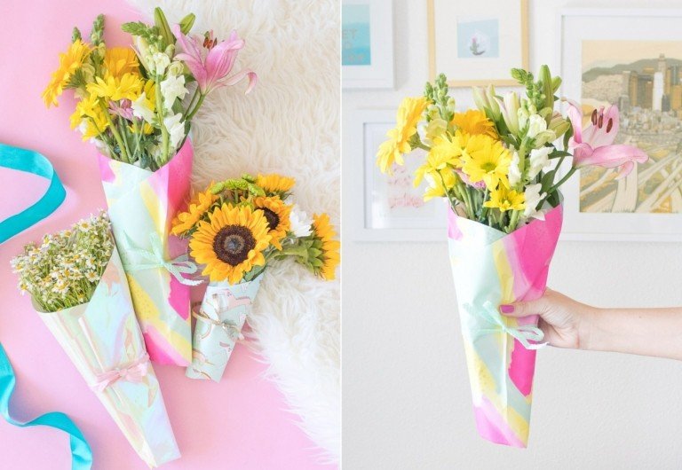 Rozdávajte krásne zabalenú kyticu pri rôznych príležitostiach