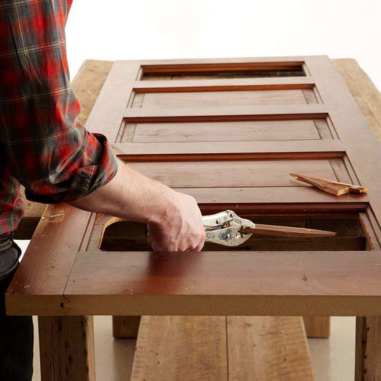 záhradná lavička stavať staré dverové pílové nástroje