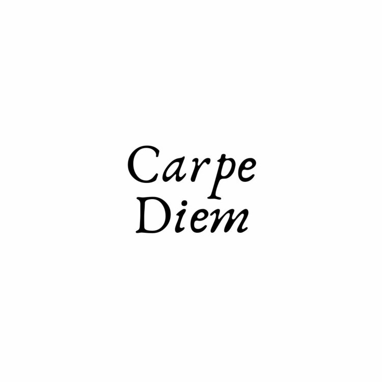 Krátky slogan na maľovanie kameňov - Carpe Diem