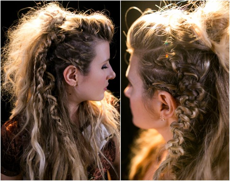 vikingské účesy ženy pletený vrkoč lagertha návod