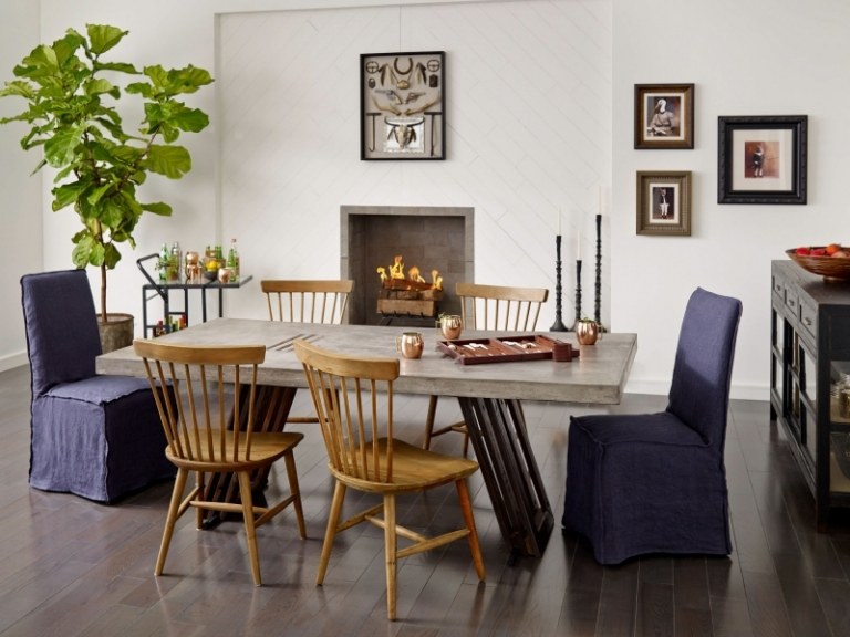 Jedáleň vo vidieckom štýle so stoličkami Windsor Windsor-kreslo-nápady-moderné-drevené-čalúnenie-vidiecky štýl