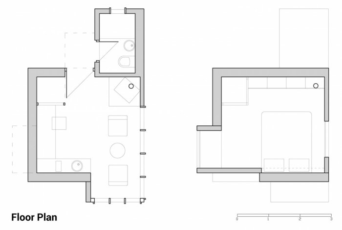 Pôdorys zimnej chaty na prázdniny zimná chata pôdorys prízemie spálňa bosnia