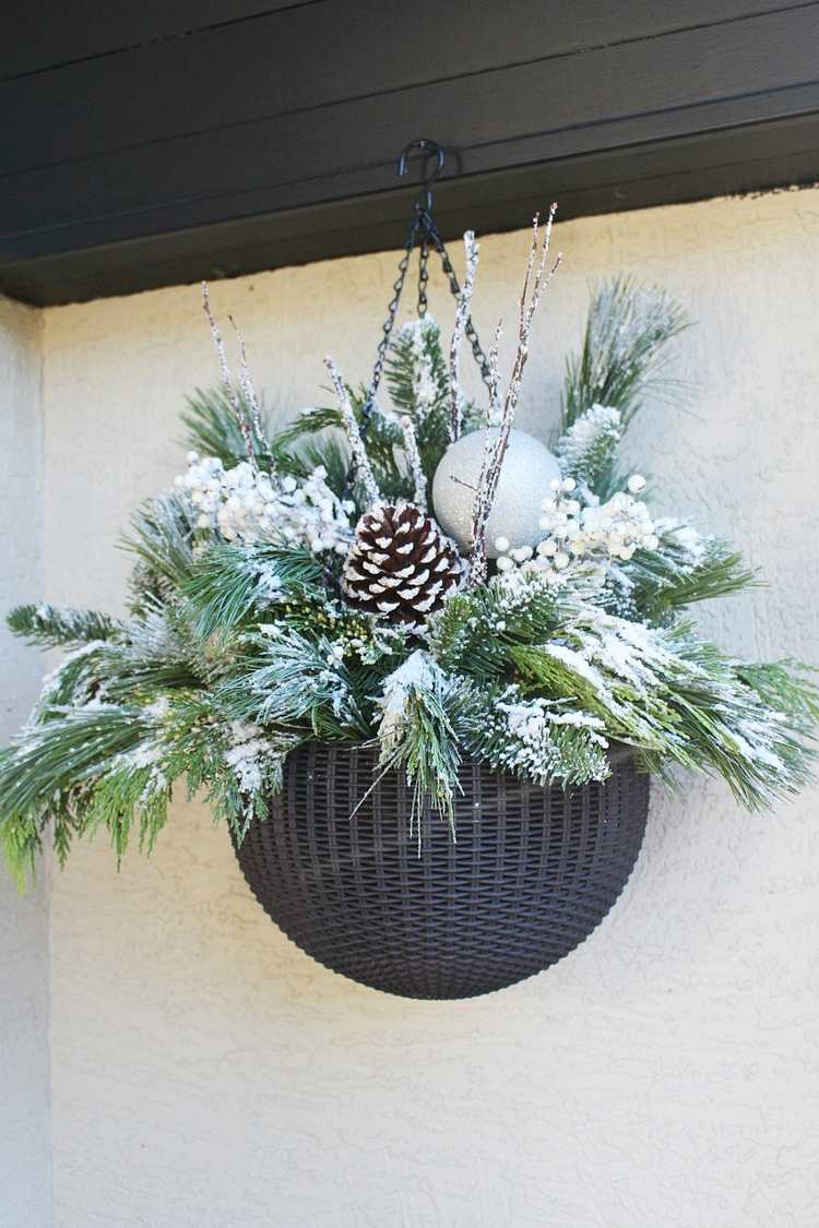 vianočné ozdoby na vchod do domu zvonku vytvorte si vlastné zimné úpravy