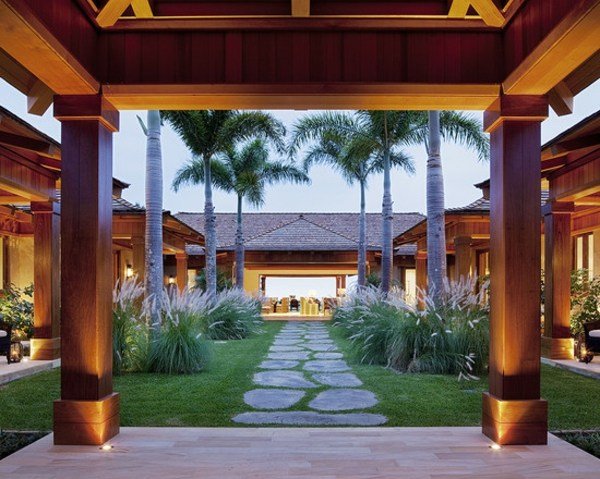 dom pre dizajn tropickej krajiny Južná Amerika Dom Južná Amerika palmy pampy tráva