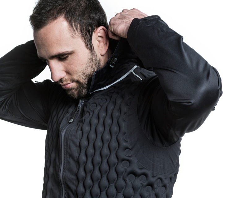 Pánska zimná bunda so spodnou vestou, kapucňou s plynom