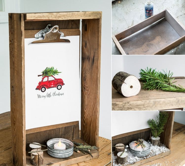 Zimná dekorácia z prírodných materiálov - jedľová zeleň a konáre