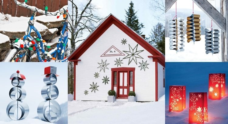 Vytvorte si nápady na zimnú výzdobu pre vchod do domu sami