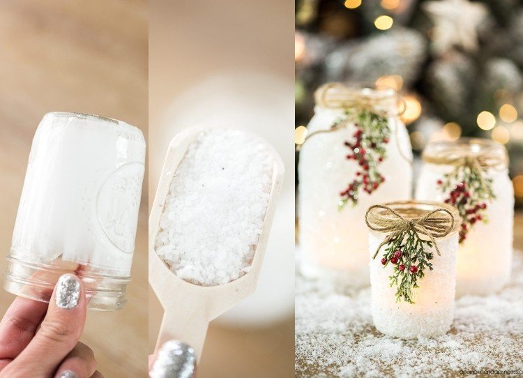 Vyrobte si svoj vlastný lampión so zimnými motívmi a prírodnými materiálmi