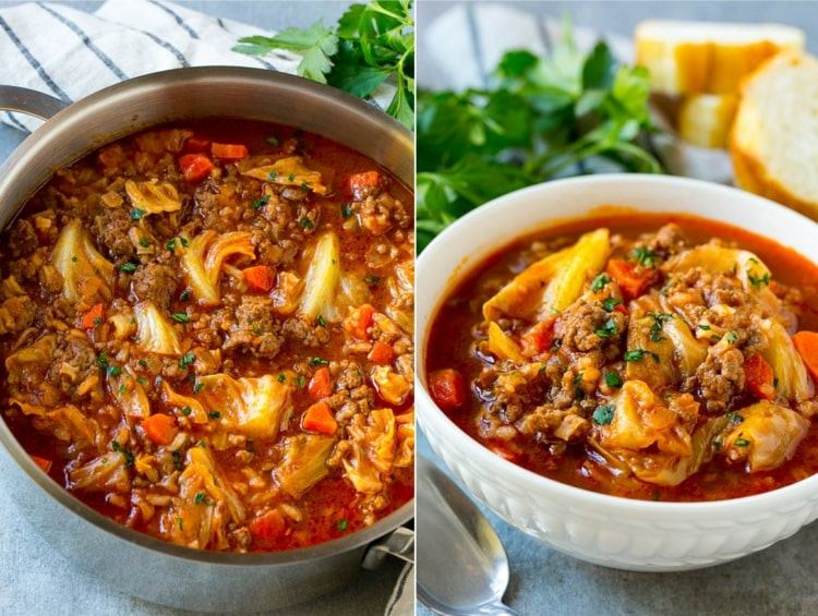 Savoy kapusta recepty na guláš s mletým mäsom a paradajkovou omáčkou