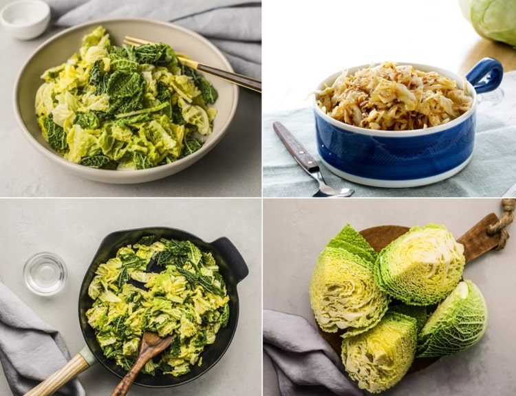 Savoy kapusta recepty iba so 4 surovinami - kapusta opečená na masle