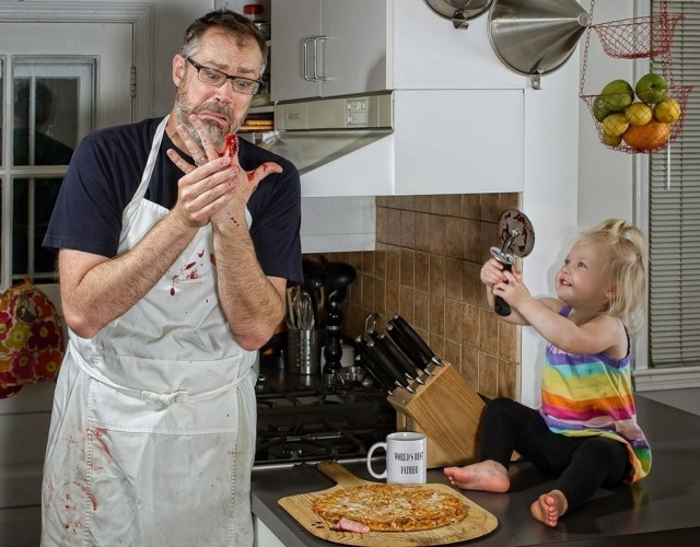 dave alice pizza rezanie kuchyne foto