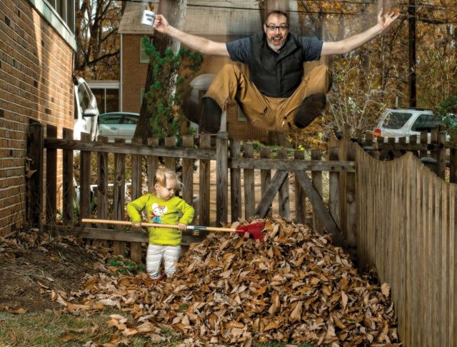 engledow jesenné lístie hromada skok alice včela