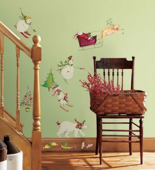 Nápady na dizajn steny vzor originálne motívy namaľovať zelenú farbu na stenu