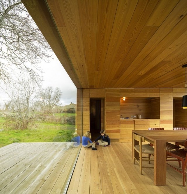 Otvorené pôdorysne posuvné dvere od podlahy k stropu