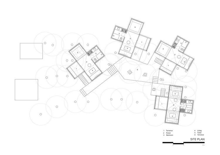 pozemok-plán-drevené-chaty-les-kríž-tvar
