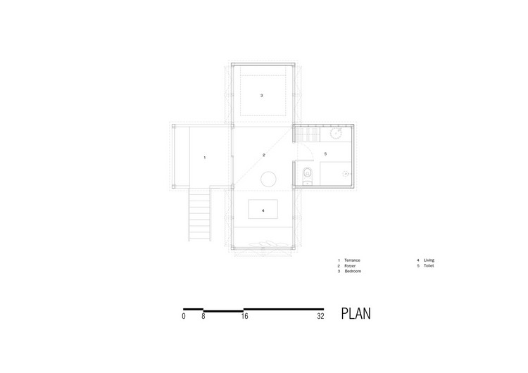 pôdorys-drevená-chata-les-kríž-tvar