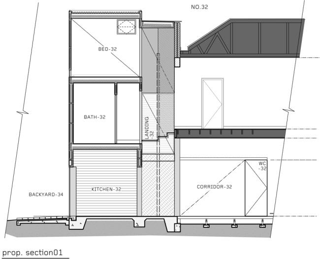 prierez obytného domu navrhnúť dve budovy prierez návrh obytného domu z dvoch budov
