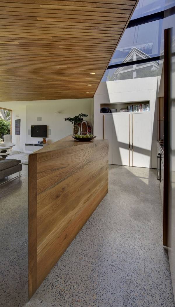 kuchynský ostrovný rohový dizajn obytného domu pre modernú rodinu