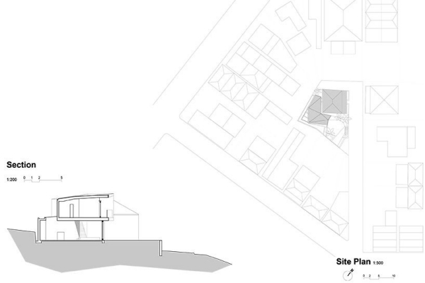 plán umiestnenia bytového domu pre modernú rodinu