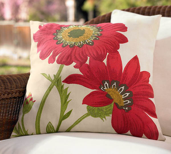 nápady na jarné dekorácie tlmia kvetinové motívy