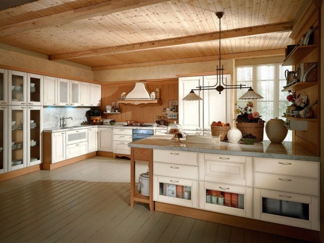 Kuchynská drevená fronta stropná doska Predná strana stropná žulová doska