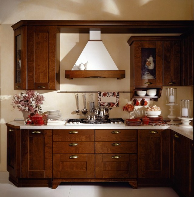 Odsávač pár pracovná doska Odsávač pár čerešňové drevo Odsávač pár na pracovnej ploche dvere z čerešňového dreva