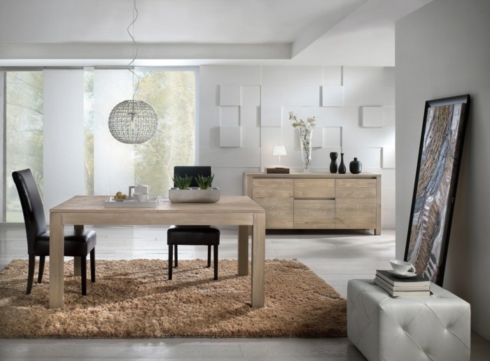 Jedálenský dizajnér nábytku z masívneho dubového stola