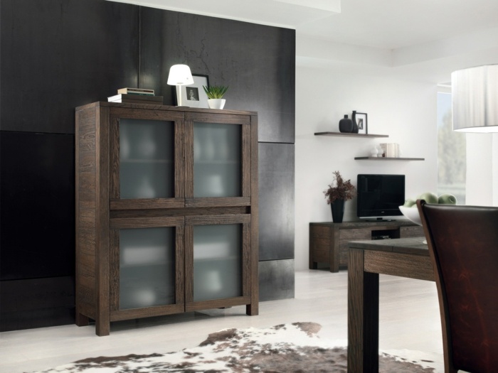 nápady moderného dizajnéra nábytku koberec z umelej kožušiny